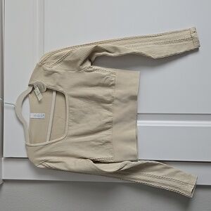 Offline By Aerie Big Chill Cream Seamless Long Sleeve Tee NWT Retail $30